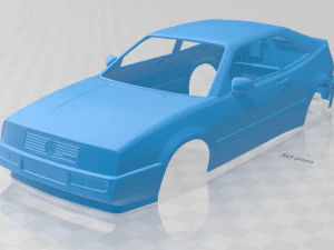 volkswagen corrado g60 1988 printable body car 3D Print Model