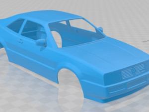 volkswagen corrado g60 1988 printable body car 3D-Druckmodell