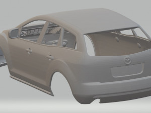 mazda cx-7 crossover printable body car Modello di stampa 3D