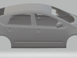 toyota prius printable body car Modèles 3D en vedette