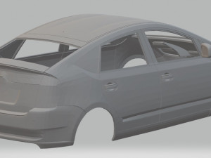 toyota prius printable body car Modèles 3D en vedette