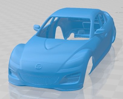 Mazda RX-8 2008 Printable Body Car Modelo de impresión 3D .c4d .max .obj .3ds .fbx .stl .blend 