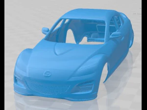 Carrocer&iacute;a Imprimible Mazda RX-8 2008 Modelo de impresión 3D