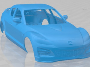 Mazda RX-8 2008 Printable Body Car Modelo de impresión 3D