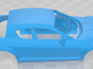 Mazda RX-8 2008 Printable Body Car Modelo de impresión 3D