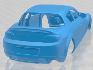 Mazda RX-8 2008 Printable Body Car Modelo de impresión 3D