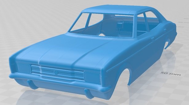 cortina sedan mk3 1970 printable body car Modello di stampa 3D .c4d .max .obj .3ds .fbx .stl .blend 