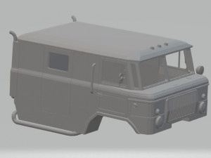 gaz 66 printable truck 3D Принт Модель