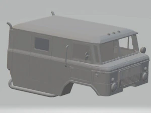 gaz 66 printable truck 3D Print Model