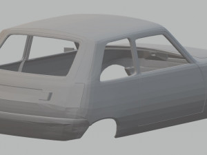 renault 5 printable body car 3Dプリントモデル
