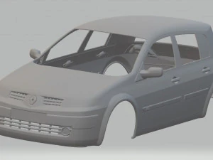 renault megane printable body car 3D Print Model