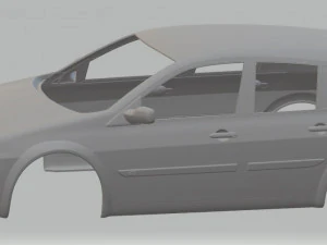 renault megane printable body car 3D Print Model