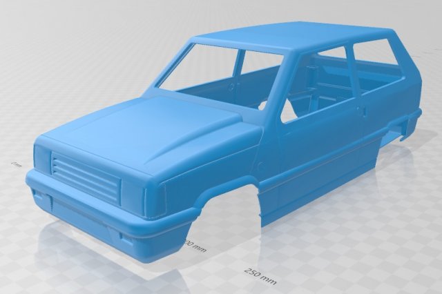 fiat - seat panda printable body car 3D Принт Модель .c4d .max .obj .3ds .fbx .stl .blend 