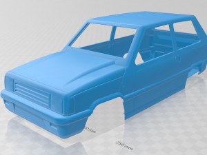 fiat - seat panda printable body car 3D Print Model