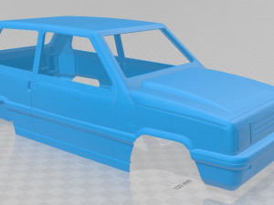 fiat - seat panda printable body car 3D Принт Модель