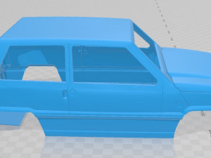 fiat - seat panda printable body car 3D Принт Модель
