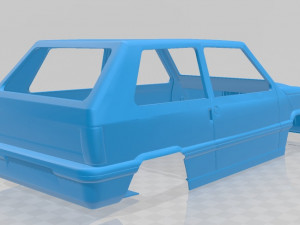fiat - seat panda printable body car 3D Принт Модель