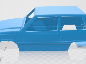 fiat - seat panda printable body car 3D Принт Модель