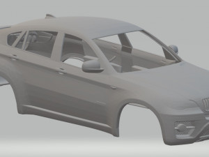 x6 e71 printable body car 3D Print Model