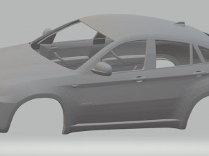 x6 e71 printable body car 3D प्रिंट मॉडल
