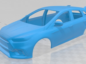 focus rs printable body car 3D Print Model