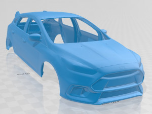 focus rs printable body car 3D Принт Модель