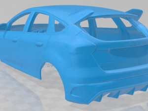 focus rs printable body car 3D Принт Модель