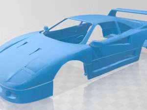 Carrozzeria stampabile ferrari f 40 Modello di stampa 3D