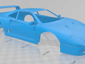 ferrari f 40 printable body car Modelo de Impressão 3D