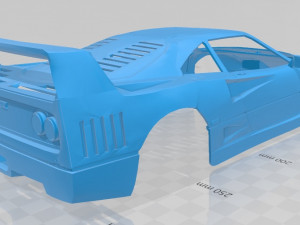 ferrari f 40 printable body car Modelo de Impressão 3D
