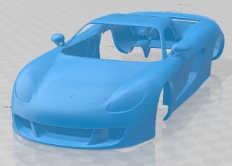 Porche Carrera GT 2012 Printable Body Car 3D Print Model .c4d .max .obj .3ds .fbx .stl .blend 