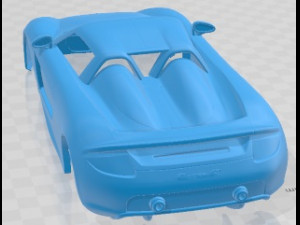Porche Carrera GT 2012 Printable Body Car 3D Print Model
