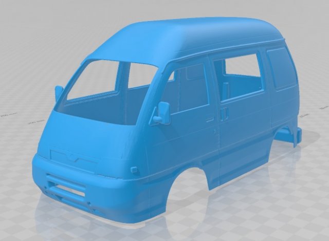 piaggio porter printable body van Modèles 3D en vedette .c4d .max .obj .3ds .fbx .stl .blend 