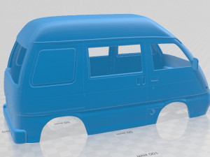 piaggio porter printable body van Modèles 3D en vedette