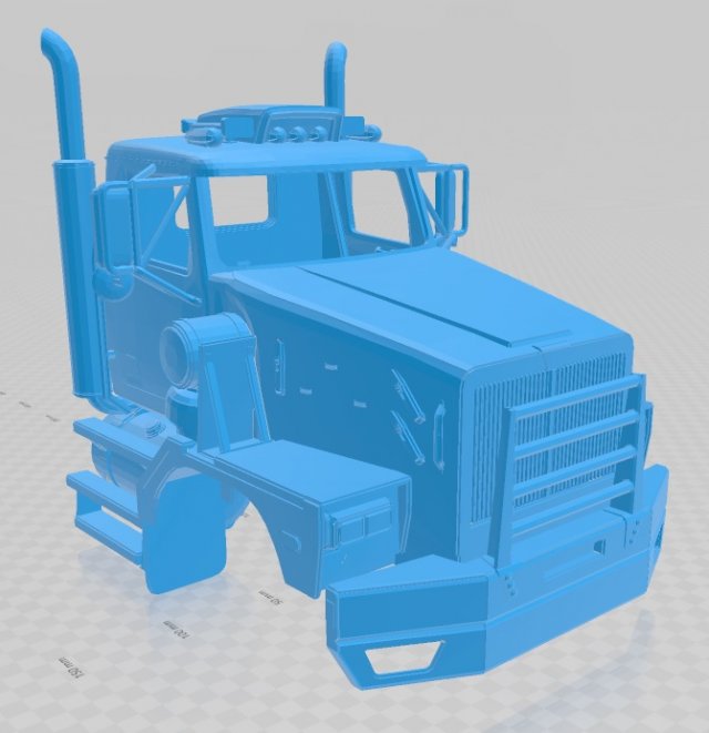 western star 6900 xd printable cabin truck Modelo de impresión 3D .c4d .max .obj .3ds .fbx .stl .blend 