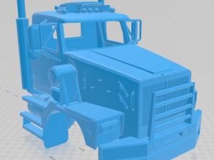 western star 6900 xd printable cabin truck 3D Print Model
