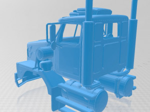 western star 6900 xd printable cabin truck Modelo de impresión 3D