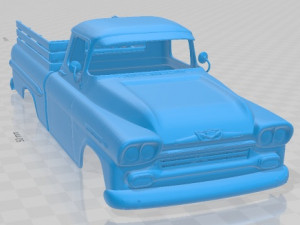 Chevrolet Apache 1959 Printable Body Car 3D Baskı Modeli