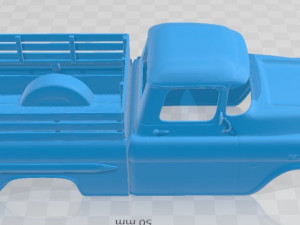 Chevrolet Apache 1959 Printable Body Car 3D Baskı Modeli