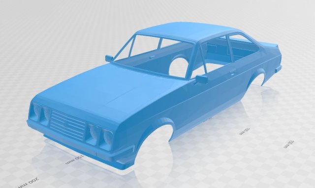 escort mk2 rs 2000 printable body car 3D Baskı Modeli .c4d .max .obj .3ds .fbx .stl .blend 