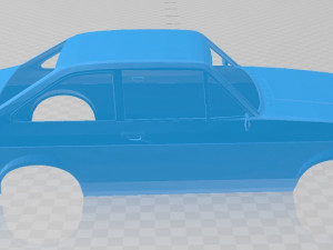 escort mk2 rs 2000 printable body car 3D Baskı Modeli