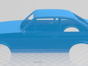 escort mk2 rs 2000 printable body car 3D Baskı Modeli