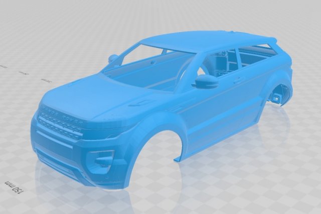 range rover evoque printable body car 3D Принт Модель .c4d .max .obj .3ds .fbx .stl .blend 