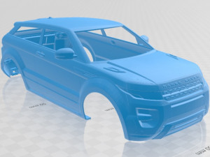 range rover evoque printable body car 3D Принт Модель