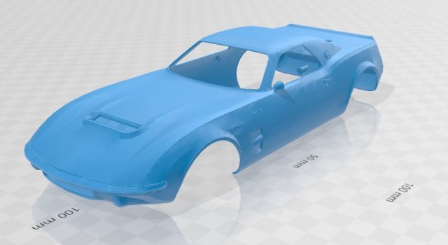 mach 2 printable body car Modèles 3D en vedette .c4d .max .obj .3ds .fbx .stl .blend 