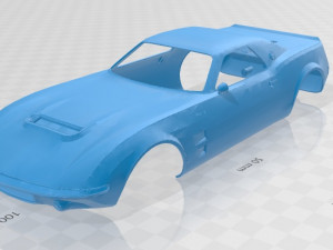 mach 2 printable body car 3D-Druckmodell