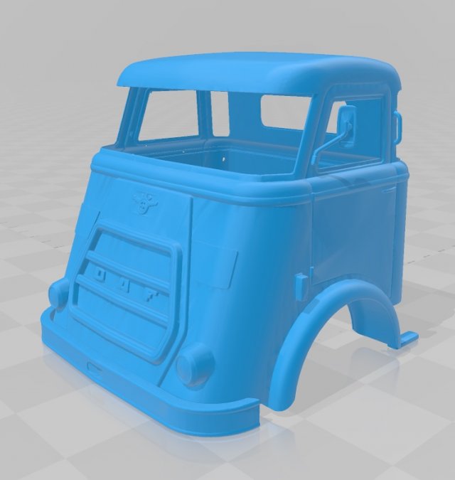 daf a1600 printable cabin truck Modèles 3D en vedette .c4d .max .obj .3ds .fbx .stl .blend 