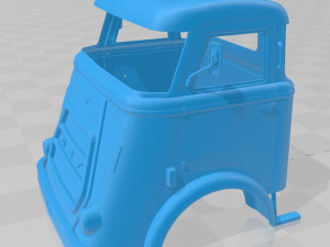 daf a1600 printable cabin truck Modèles 3D en vedette