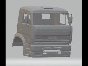 kamaz printable cabin truck 3D Print Model