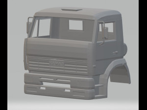 kamaz printable cabin truck 3D Принт Модель